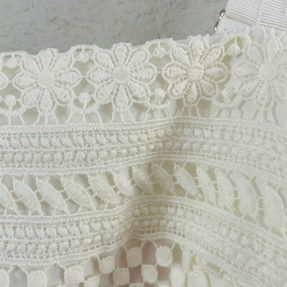 J. Crew Geometric Lace Midi Dress in Ivory NWT - Picture 6 of 14
